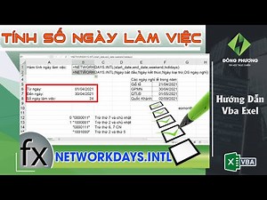 Hàm NETWORKDAYS.INTL Excel - Tính số ngày làm việc trong tháng (áp dụng bảng chấm công, bảng lương)