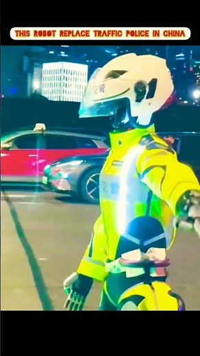 China’s Smart Traffic Police Robot in Action #tech #short #technology #viralshorts #robot