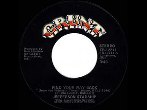 1981 HITS ARCHIVE: Find Your Way Back - Jefferson Starship (stereo 45 single version)