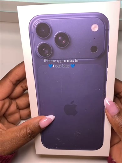Unboxing the iPhone 17 pro max in deep blue 💙 just obsessed ✨🥰 #apple #iphone #unboxing #iphone17promax #blue @apple @Apple Luxury