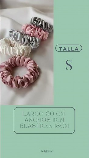 6 Tallas de Scrunchies que Puedes Hacer Hoy