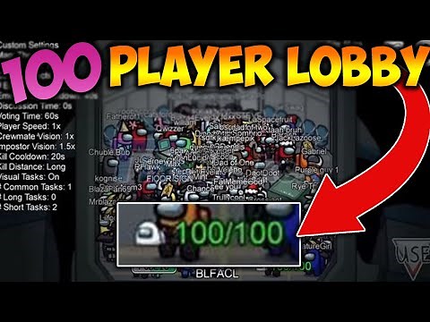 How To Play Among Us With Over 100+ Person Lobby *EASY*