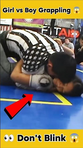 She Dominated the Match 🔥| Girl vs Boy Grappling Submission #bjj #jiujitsu #grappling