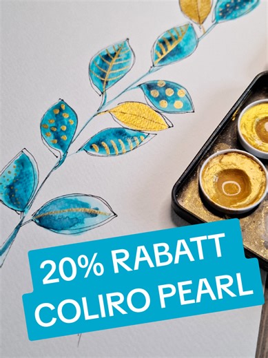Älskar Coliros förmåga att få till den där pricken över i:et visst blev det fint detta guldskimrande bladverk?! Se hela målarprocessen med Coliro Gold Pearl & akvarell. (Använder en akvarell som tillverkas i Ukraina och överskottet går till hjälpverksamheten där. ) Coliro är perfekt för att ge dina verk extra lyx ✨ Just nu 20% RABATT på Coliro-färger hos menoj.se – sets, refills och mer! Klicka in på menoj.se → sök Coliro Har du favoritfärg? Berätta i kommentarerna! Säger ni till när ni handlar 