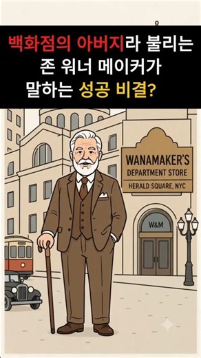[명언] 현대 백화점의 모델을 만든 창시자가 알려주는 '성공 비결' #명언 #쇼츠 #shorts
