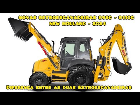 NOVAS RETROESCAVADEIRAS B95C e B110C NEW HOLLAND - VENDAS DE MÁQUINAS (31)99475-2499