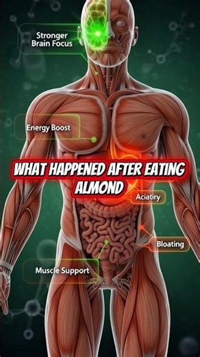 what happened after eating almond|3D eating animation|3D eating digestion|3D digestion