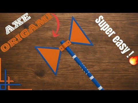 HOW TO MAKE AXE 🪓🤯😱 l EASY ORIGAMI l CRAFTOPIA