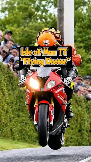 The World's Fastest Doctor 🏍️ | Dr. John Hinds & the Isle of Man TT Flying Doctors #shorts #racing