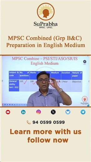 MPSC Combined (Grp B&C) Preparation in English Medium | Nilesh Kondhalkar Sir
