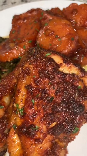 Delicious Soul Food Dinner Ideas: Baked Chicken, Collard Greens, and Candied Yams