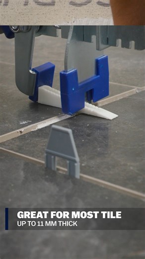 Consistently spaces tiles and remove lippage with the BARWALT PLS. This tile leveling system is ideal for most tile up to 11mm thick. https://bit.ly/42gkGcZ | Marshalltown Company