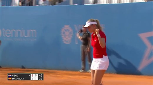 FLASHBACK: In the semifinals, Croatia beat Spain thanks in part to Donna Vekic's win over Rebeka Masarova.