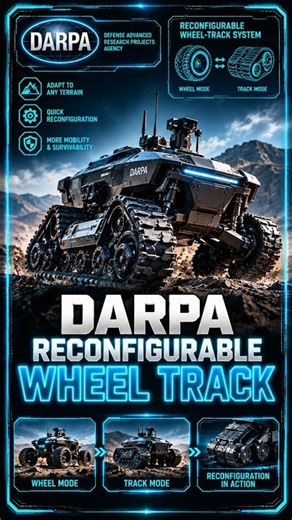 This Vehicle Changes Wheels Into Tracks! 🤯 | DARPA RWT