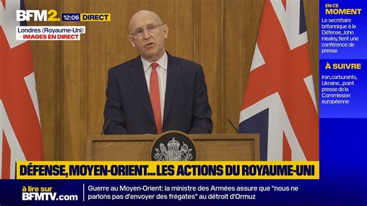 "L'opération secrète de Poutine a échoué", assure John Healey, secrétaire britannique à la Défense