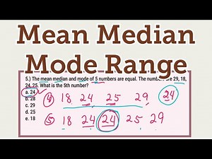 Mean Median Mode Range [Civil Service Exam Math Reviewer or any Math exam]