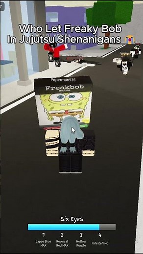 Freaky Bob Needa Stop Calling My Phone😭 #jujutsushenanigans #jujutsukaisen #roblox #anime #jjs #jjk