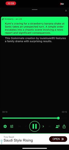 GoAnimate creation by louielouie95 features a family drama with surprising results.