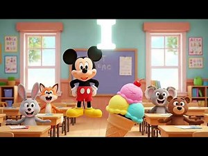 Learn ABC with Mickey Mouse 🐭 | Fun Alphabet Song for Kids | Pixar Style Classroom