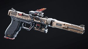 Custom Glock | Game-ready 3d Model + Animation - Ilnar Akhmetov