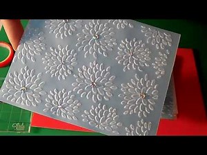 Elegant card using dry embossed vellum