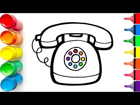How to Draw a Landline Phone | Easy Step by Step Tutorial