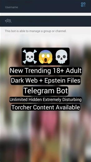 Telegram Dark Web Bot | How to Find Dark Web Content & Epstein Files Videos on Telegram | #shorts