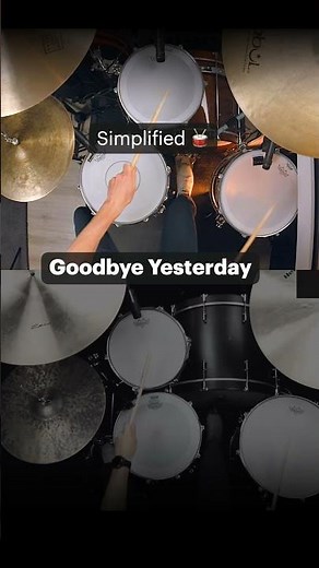 Goodbye Yesterday - Simple vs Original Drums