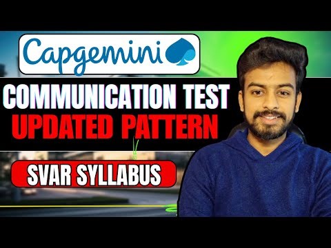 Capgemini Communication Assessment | SVAR Test | Exam Pattern | Updated Syllabus 2025