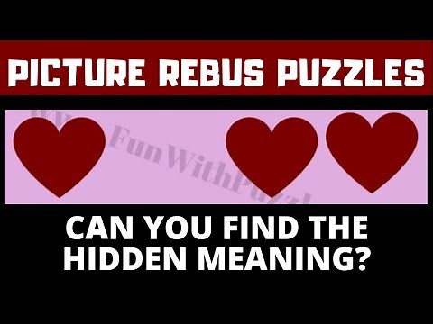 Picture Rebus Puzzles or Pictograms to Test your Brain Power