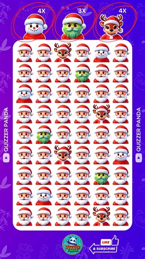 Find the odd emoji out - Christmas Edition #quiz #findtheoddemojiout #김프로 #유백합