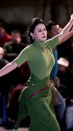 Beautiful woman's elegant dance moves