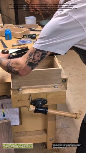 Perfect Wood Jointing with Hand Plane | Even the Seam Is Invisible