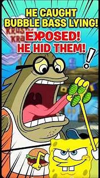 Bubble Bass Hiding the Pickles! (Caught in 4K) 📸 #spongebob #cartoon