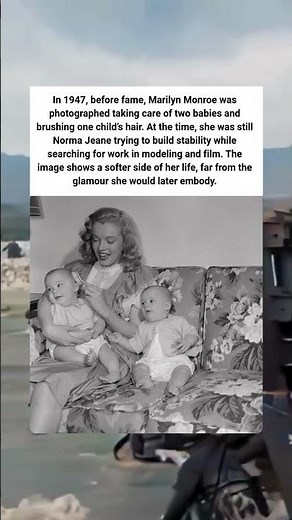 Young Marilyn Monroe Babysitting