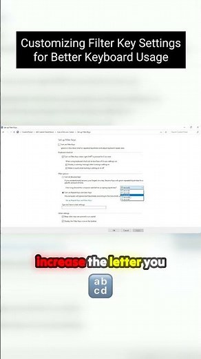 How to Activate Filter Keys on Windows 11