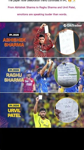 🔥 THE PAPER NOTE CELEBRATION TAKES OVER IPL 2026 📝🏏#shorts #ipl2026 #iplshorts
