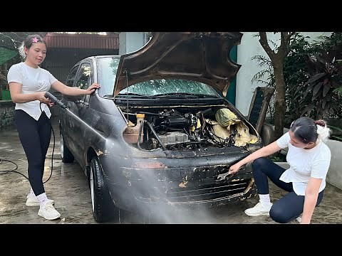 Genius Girl Challenge: Repair and restore the interior and exterior of an abandoned Daewoo Matit.❤❤❤