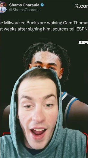 Milwaukee Bucks WAIVE Cam Thomas! Sign Pete Nance!