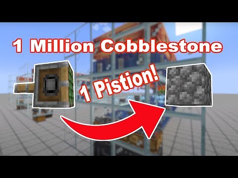 Create Mod 1 Million Cobblestone per Hour: Schematic Download!