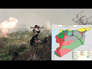 The Syrian civil war shown in the map (2011-2024)