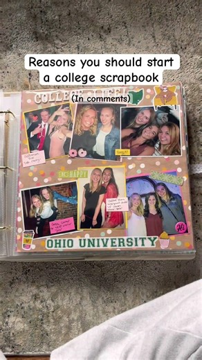 You NEED to have a scrapbook of your college years 🎓