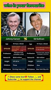 Johnny Carson vs Ed Sullivan | The TV Legends Who Shaped American Entertainment 📺✨ | Era Atlas HQ