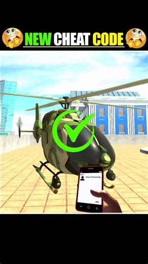 🚁Indian bike driving 3d Army Helicopter cheat code #shorts