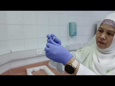 HB A1C - Afinion 2 Analyzer Training Video "English and Arabic" تحليل السكر التراكمي بجهاز افينيون ٢