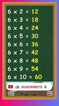6-fold multiplication table #shorts