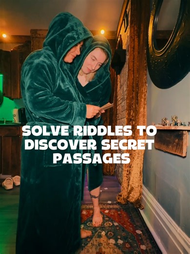 Solve riddles to discover secret passages 🤫🗝️ Only at Romantic Adventure Getaways. This is not a hotel stay. It’s an immersive couples experience where every clue unlocks a new room, a hidden tunnel, or a surprise you didn’t see coming. Work together. Play together. Reconnect through adventure. Save this for later and tag the person you’d solve these riddles with 👀 👉 romanticadventuregetaways.com #RomanticAdventureGetaways #SecretPassages #SolveTheRiddle #CouplesOnly #UniqueGetaway
