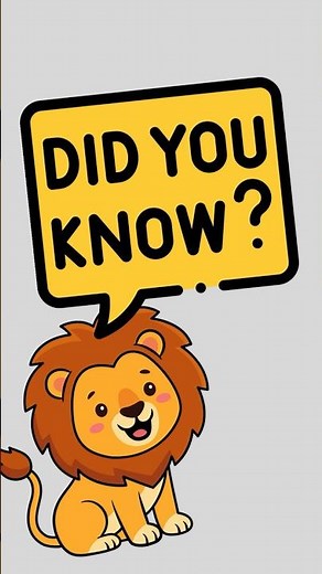 🦁 Fun Facts About Lions! Did You Know This? 🤯