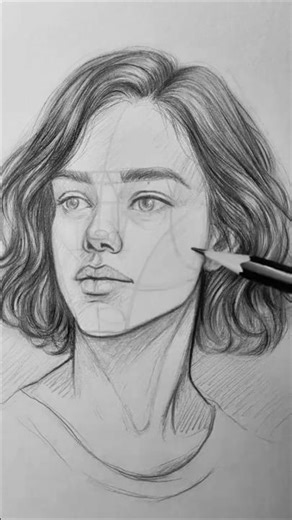 Pretty Woman Drawing‪@anjudrawingshorts928‬ #shortsfeed #facechallenges