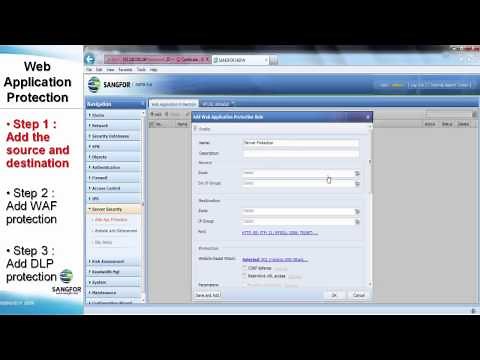 SANGFOR NGFW WAF Configuration
